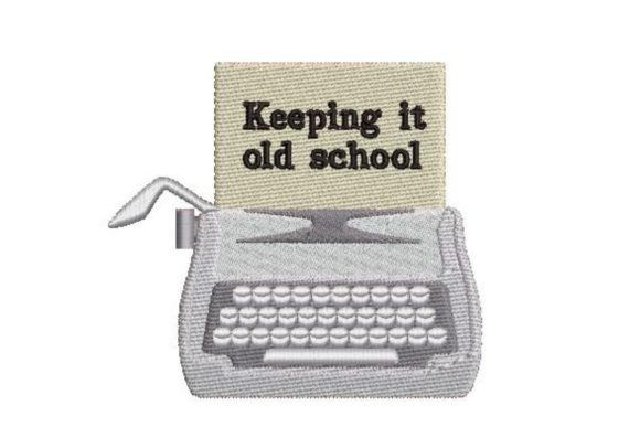Keep It Old School: A Charming Embroidery Design