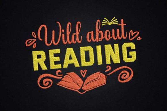 Wild About Reading: A Charming Embroidery Design